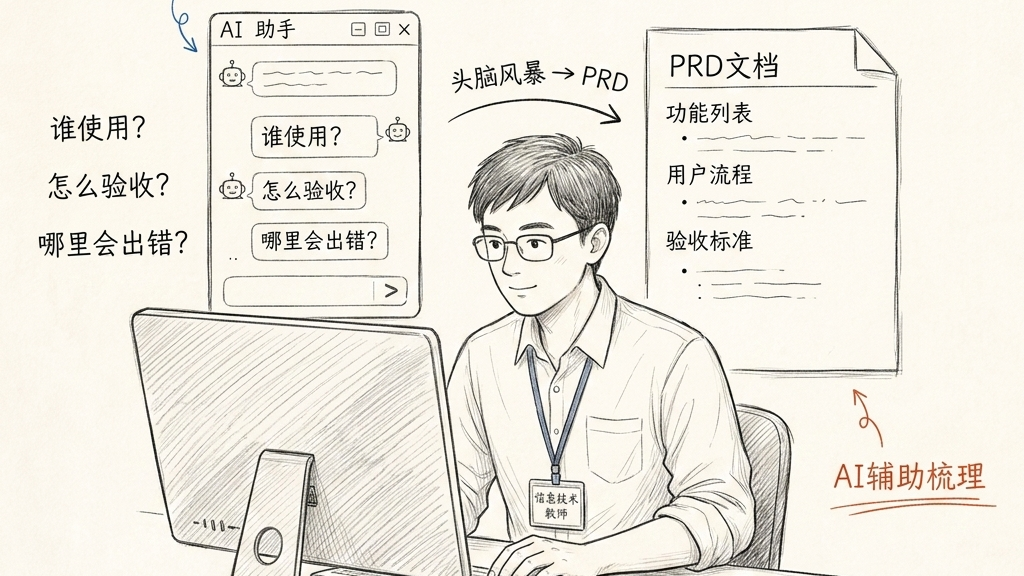 本册作者先和 AI 头脑风暴再整理出 PRD 文档
