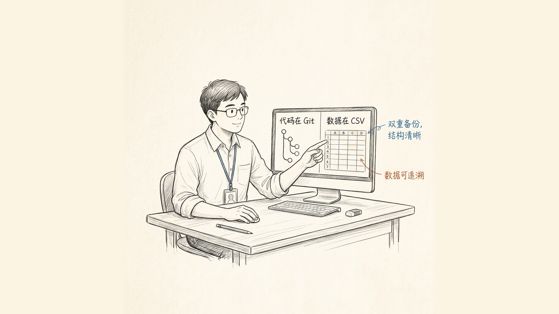 本地故障台账的数据由 CSV 备份而页面代码由 Git 保护